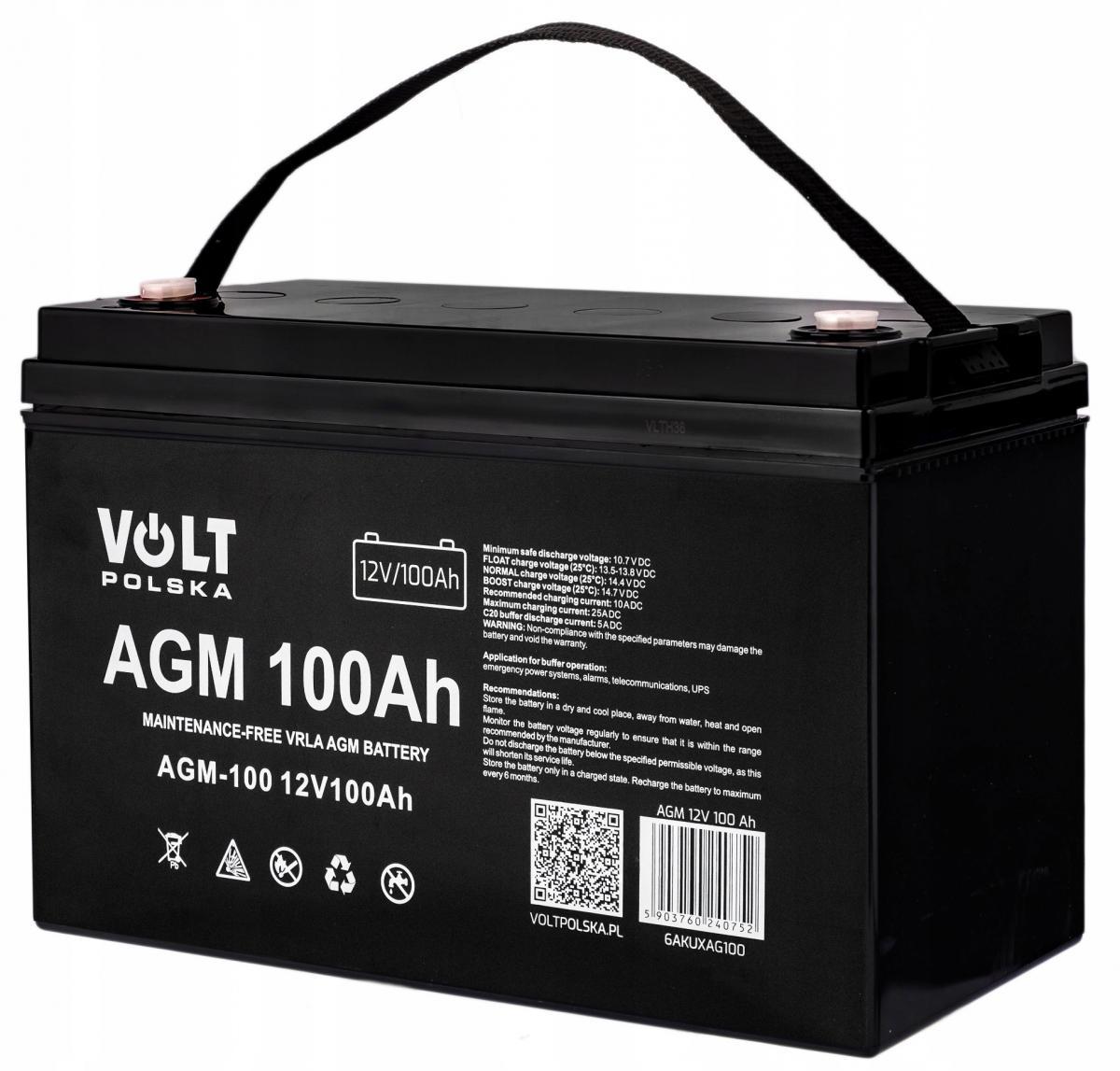 VOLT Akumulator AGM 12V 100 Ah