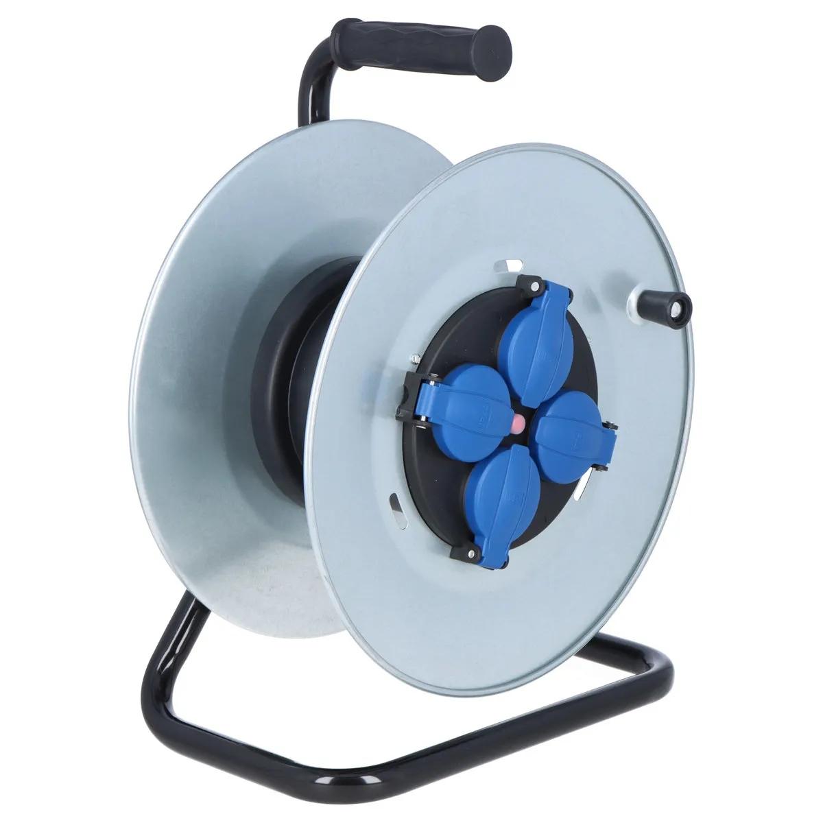 ONNLINE Rozgałęźnik na bębnie metalowym MIDI - 290 4x230V IP44 + termik