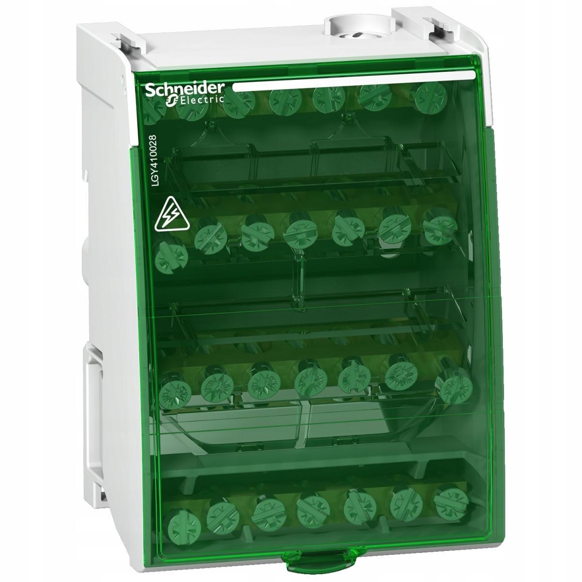 SCHNEIDER ELECTRIC Blok dystrybucyjny śrubowy 28 otworów 100A 4P