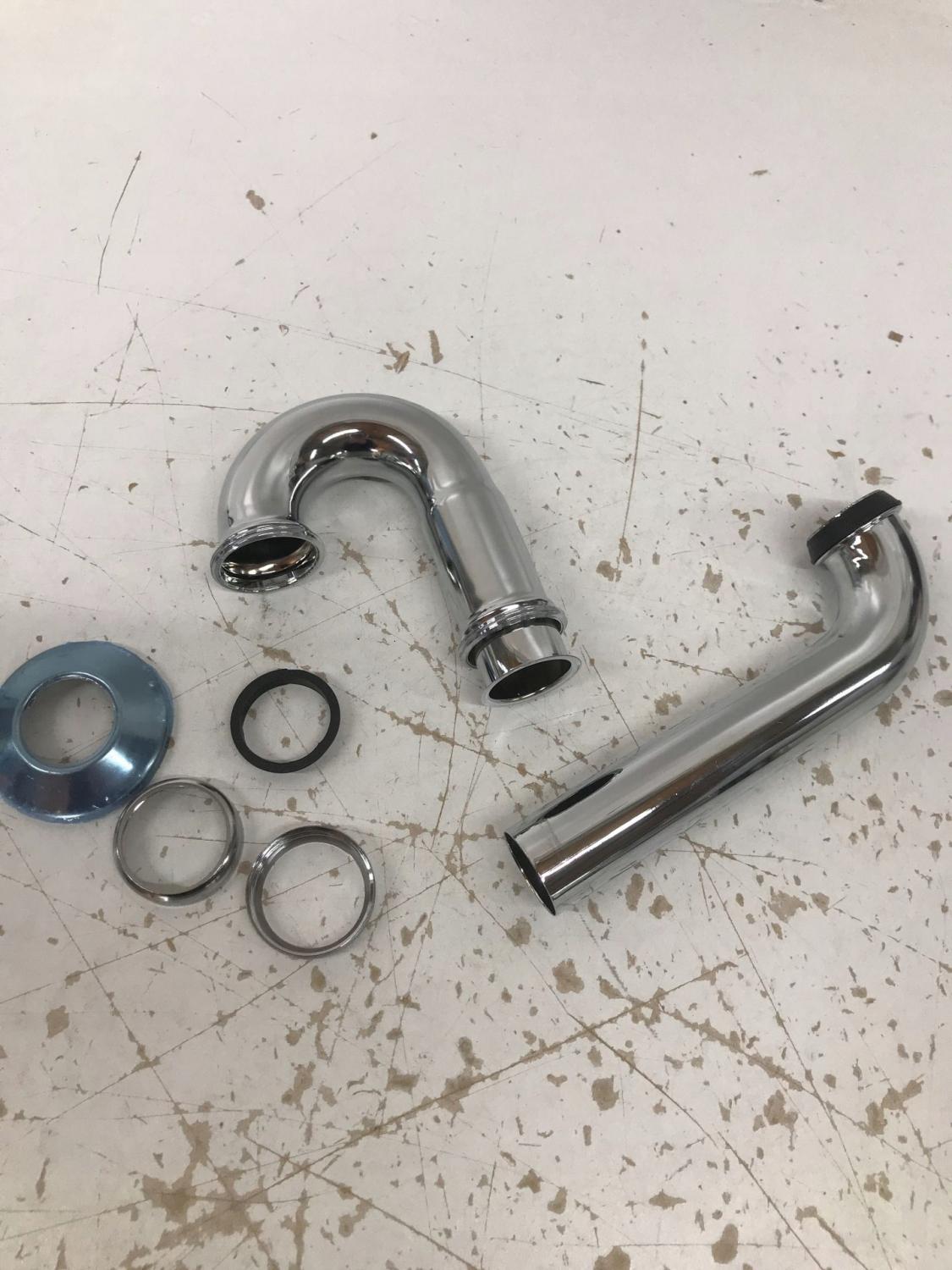 Półsyfon rurowy 5/4x5/4 mosiądz / chromowany