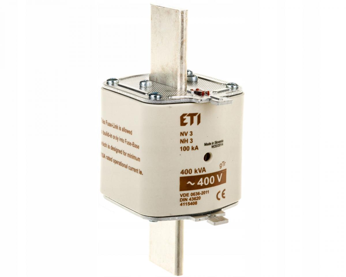 Wkładka topikowa przemysłowa - transformatorowa NH3 GTR 577A/400V 400KVA