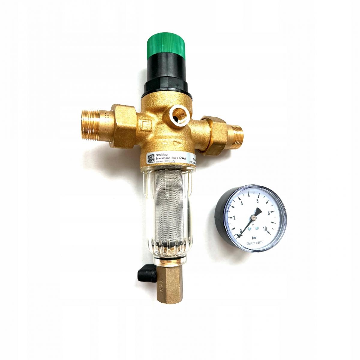 Filtr mini-plus z regulatorem ciśnienia, 1, z opłukiwaniem