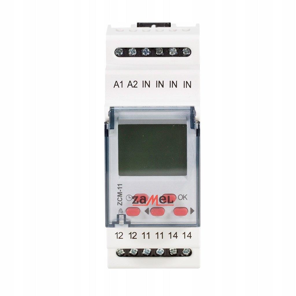 ZAMEL Programator czasowy 1-KAN. tygodniowy 230V AC TYP: ZCM-11