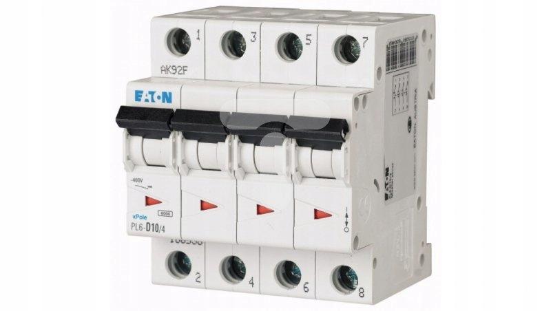 EATON Wyłącznik nadprądowy 6kA PL6-C10/4