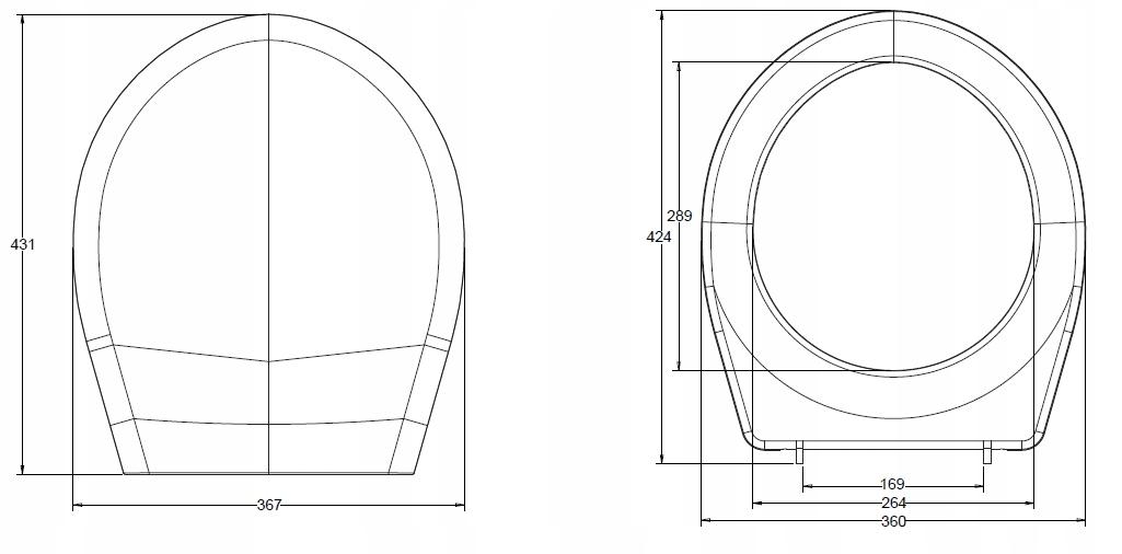 Deska sedesowa Idol miękka