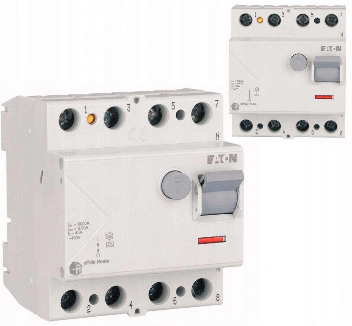 EATON Wyłącznik różnicowoprądowy 6kA typ AC HNC-40/4/003