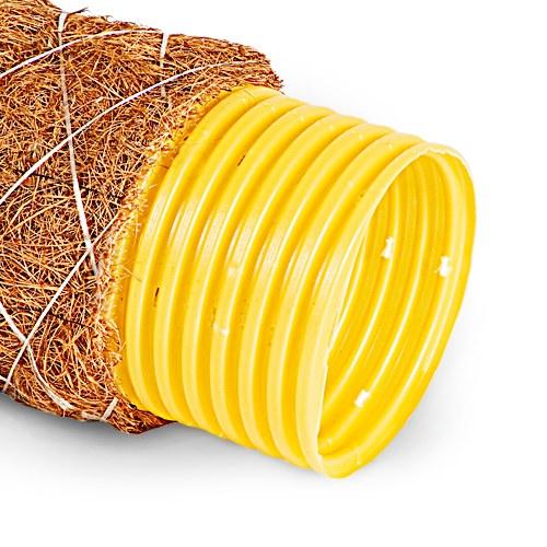 Rura drenarska PVC DN/OD 125x113, zwój 50m, SN4, z filtrem z włókna kokosow