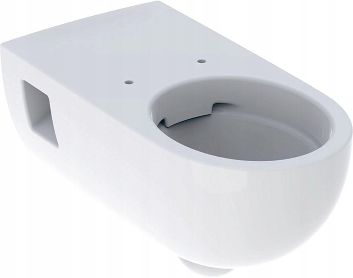 Miska wisząca WC Selnova Comfort lejowa, B35.5 cm, H34.5 cm, T70 cm, długa,