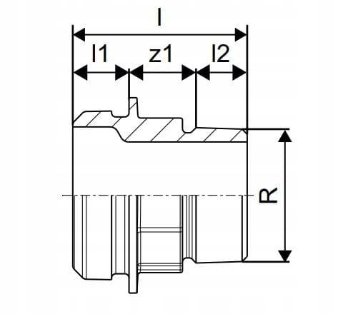 Uponor RS adapter z gwintem zewn. R2MT-RS2