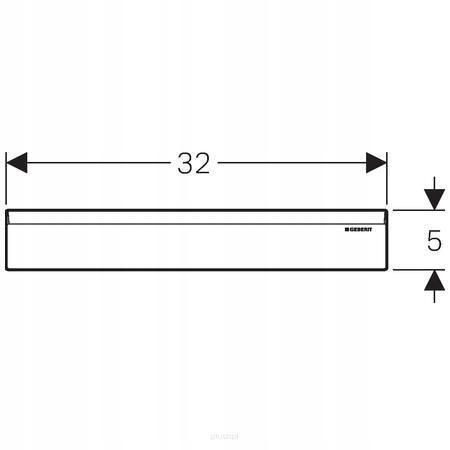 GEBERIT Zestaw wykończeniowy do pryszniców z odpływem ściennym, biały-alpin