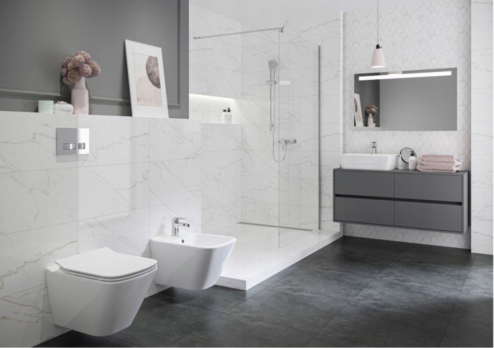 Zestaw B220 Miska zawieszana bezkołnierzowa City Square MZ City Square, des