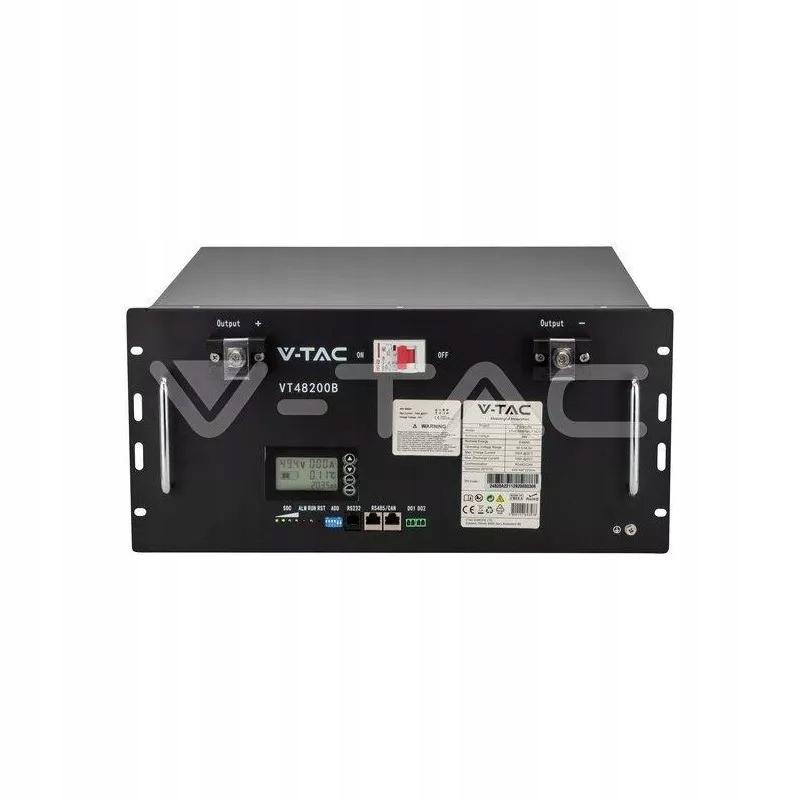 Magazyn Bank Energii V-TAC Powerbank Jednofazowy 9.6kWh RACK 48V 200Ah LiFe