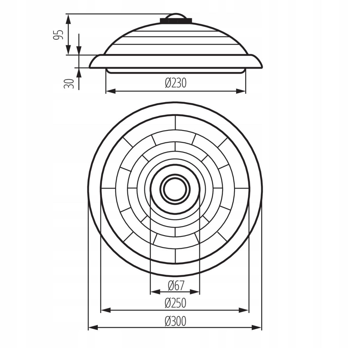KANLUX Plafon FOGLER DL-240O E27 2x40W, z czujnikiem ruchu, IP20, biały