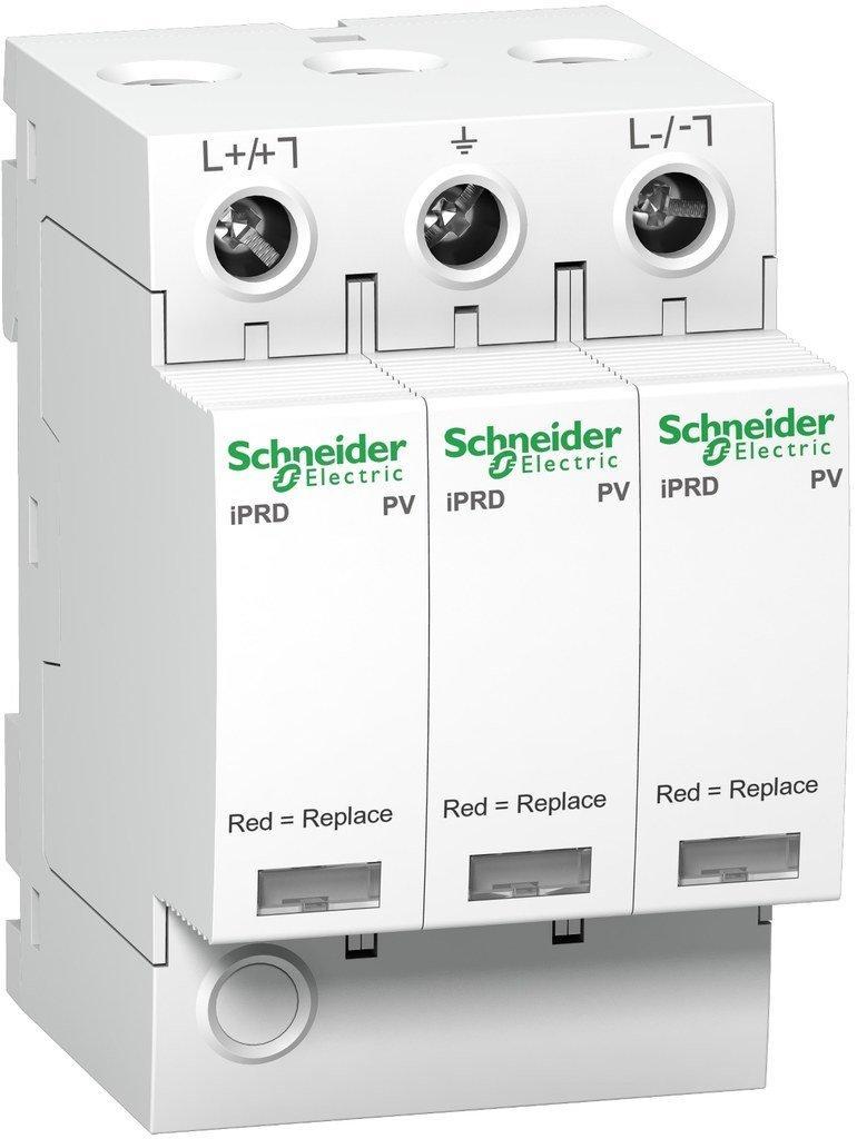 Ogranicznik przepięć 3-biegunowy, Typ 2, 1000 VDC, 40 kA, ze stykiem pomocn