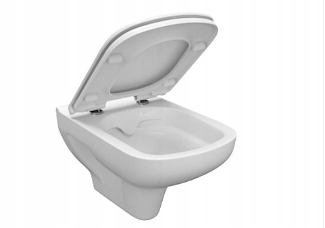 Zestaw 652 Miska zawieszana bezkołnierzowa Colour New CleanOn, deska duropl