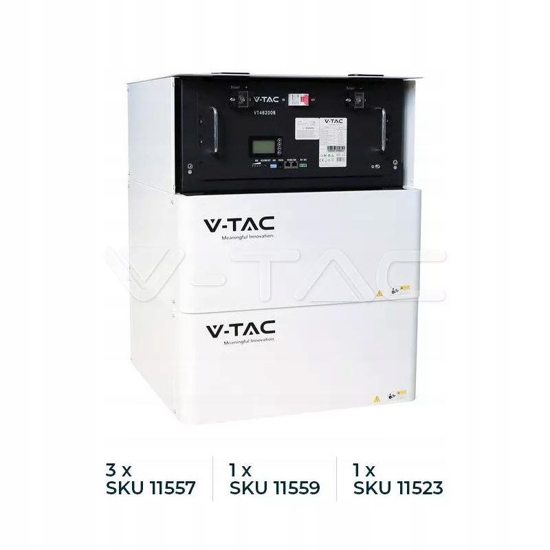 Magazyn Bank Energii V-TAC Powerbank Jednofazowy 9.6kWh RACK 48V 200Ah LiFe