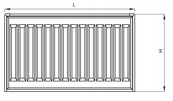 Polski grzejnik stalowy PERFEKT SYSTEM CV22 600x1800 V 22 Dolny 48h