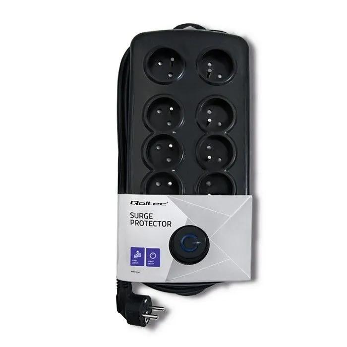 QOLTEC Listwa antyprzepięciowa Quick Switch 8 gniazd 2.5m