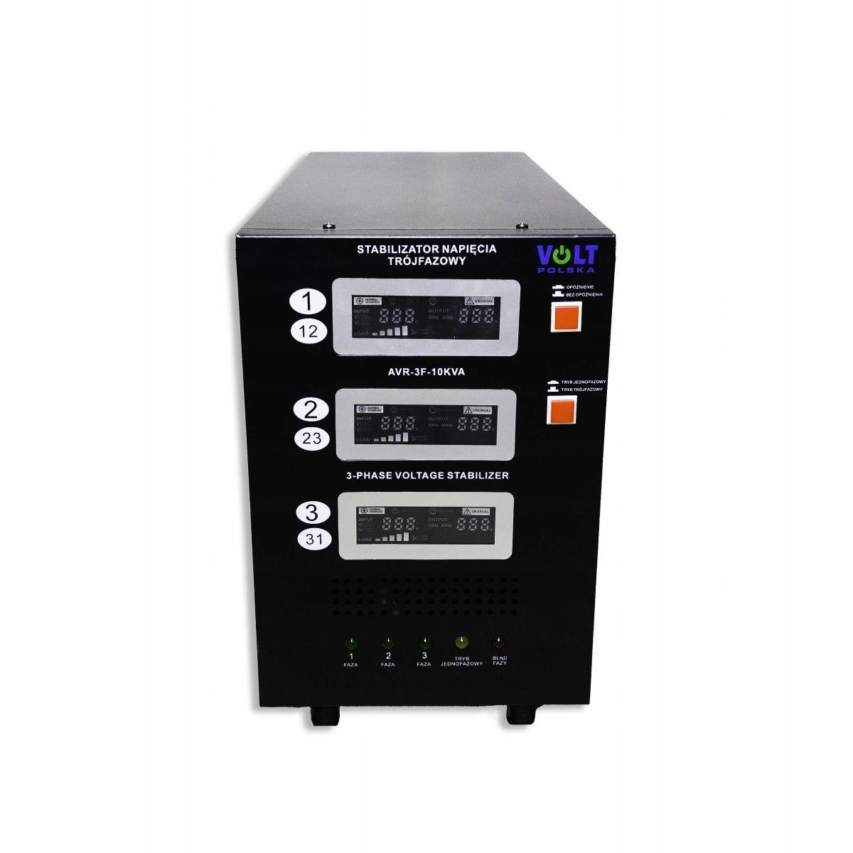 VOLT Stabilizator napięcia trójfazowy AVR PRO 25000VA 3% SERVO 3-F