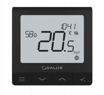 Regulator temperatury bezprzewodowy SALUS SQ610BRF Quantum, akumulatorowy t