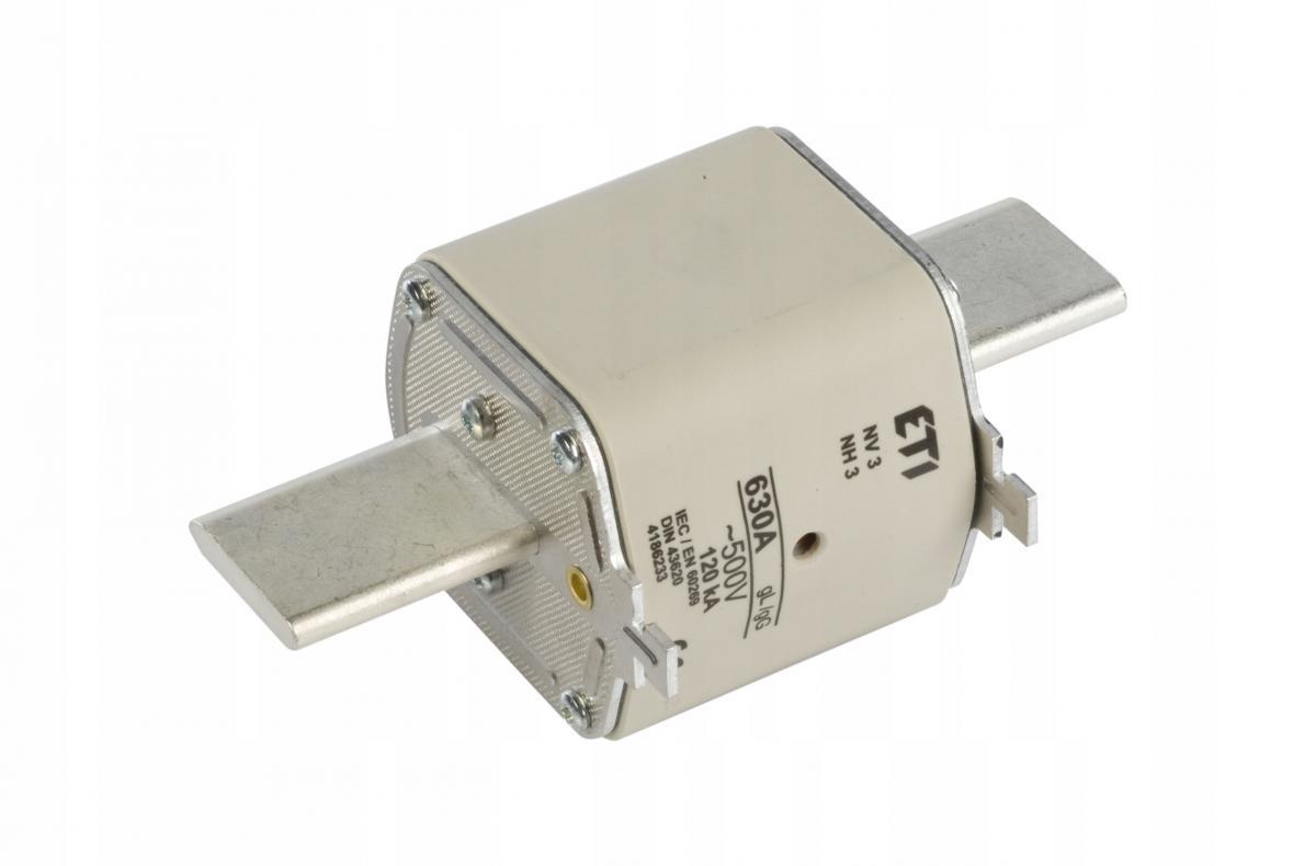 ETI Wkładka topikowa przemysłowa zwłoczna KOMBI NH3 gG 630A/500V