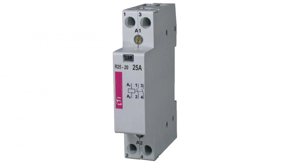 ETI Stycznik modułowy 25A 2 styki zwierne (1 mod. 2 bieg.) R 25-20 24V