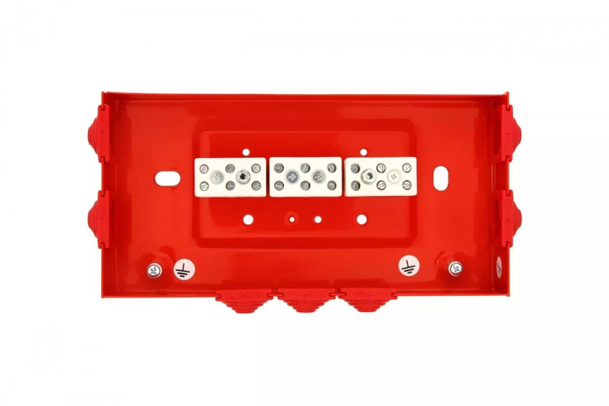 Puszka przeciwpożarowa, prostokątna, E90, przelotowa 3x3x4mm2, 197x103x30 m