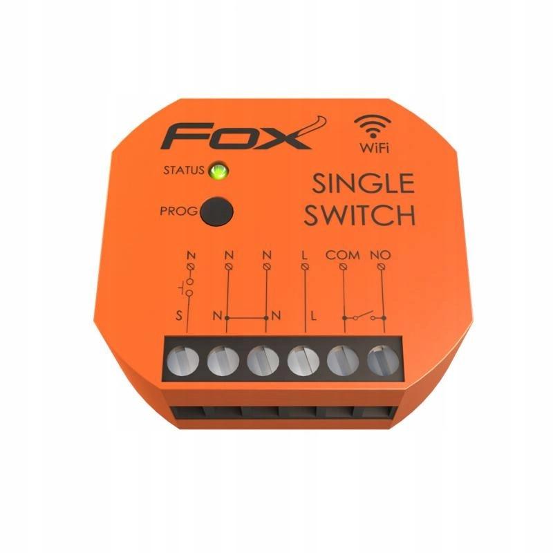 FOX Pojedynczy przekaźnik Wi-Fi 230V FOX SWITCH