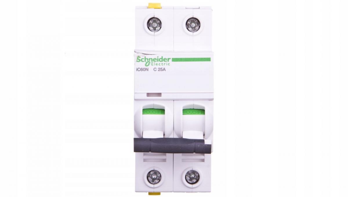 SCHNEIDER ELECTRIC Wyłącznik nadprądowy iC60N-C25-2 C 25A 2-biegunowy