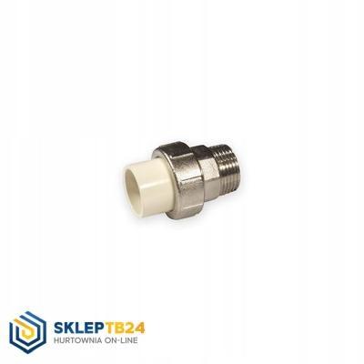NIBCO Śrubunek plastyk - metal wkrętny KW/GZ PVC-C 2