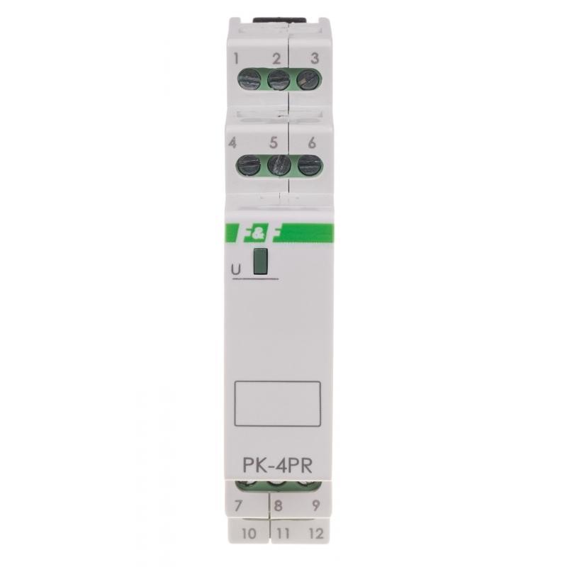 Przekaźnik elektromagnetyczny PK-4PR 230V 230V AC styk: 2P I=2x8A 2R I=2x8A