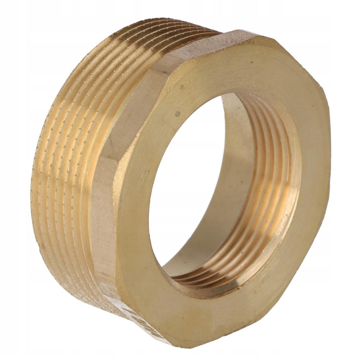 Redukcja mosiężna 2x5/4 żółta