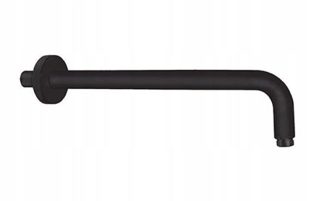 ROUND BLACK Ramię natrysku ścienne