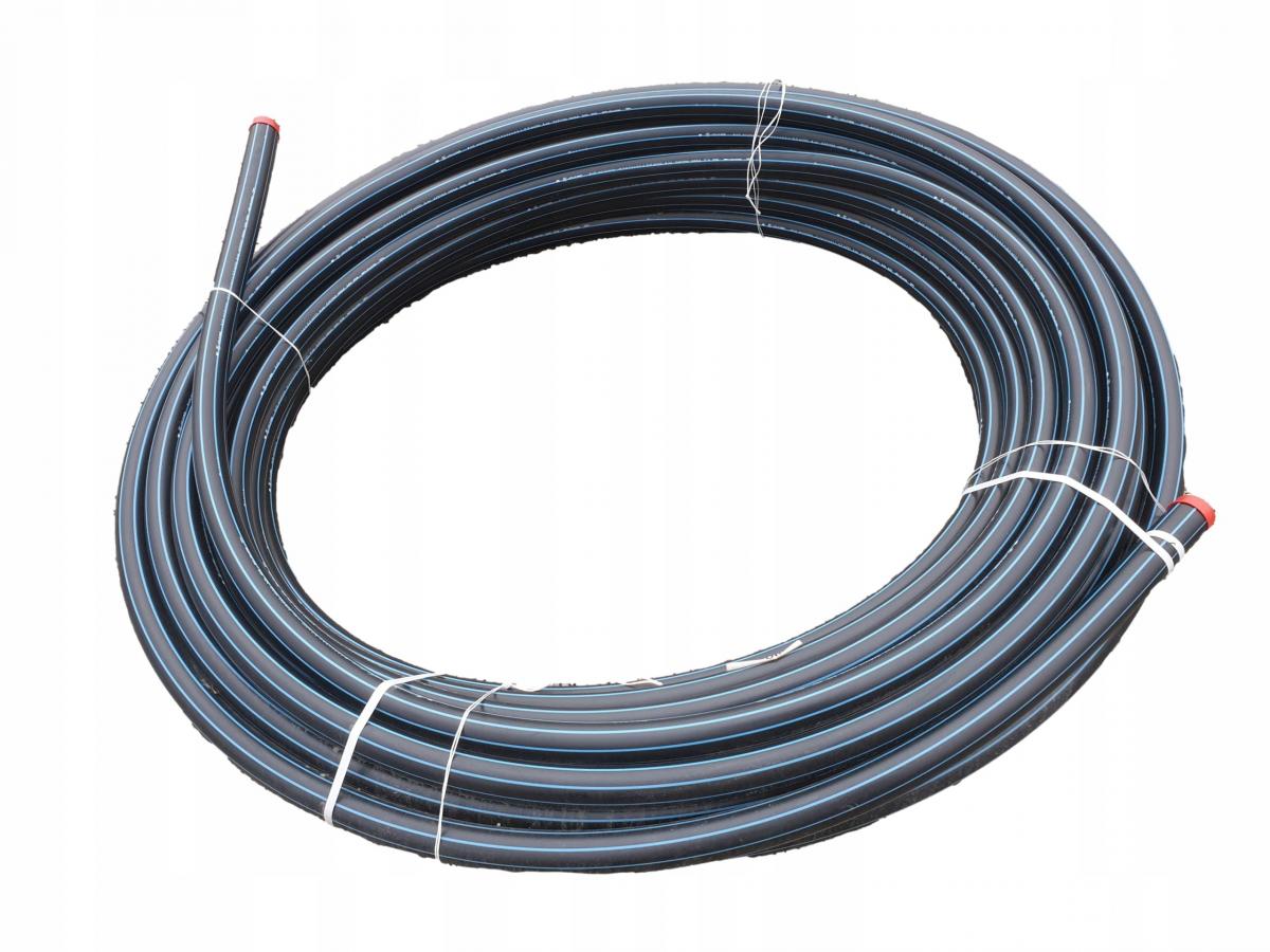 Rura wodociągowa PE100 110x10.0mm, zwój 50m, PN16 SDR11, kolor czarny (z ni