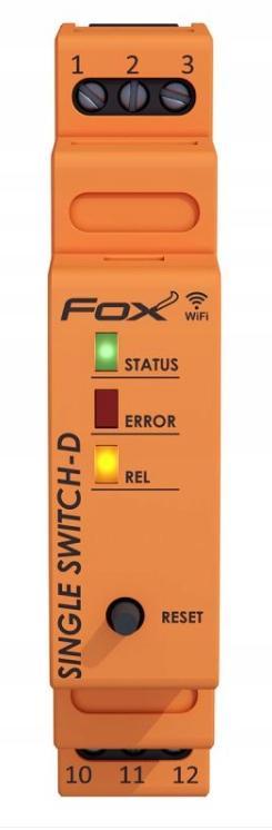 F&F Przekaźnik 1-kanałowy FOX SINGLE SWITCH-D Wi-Fi WI-R1S1-D