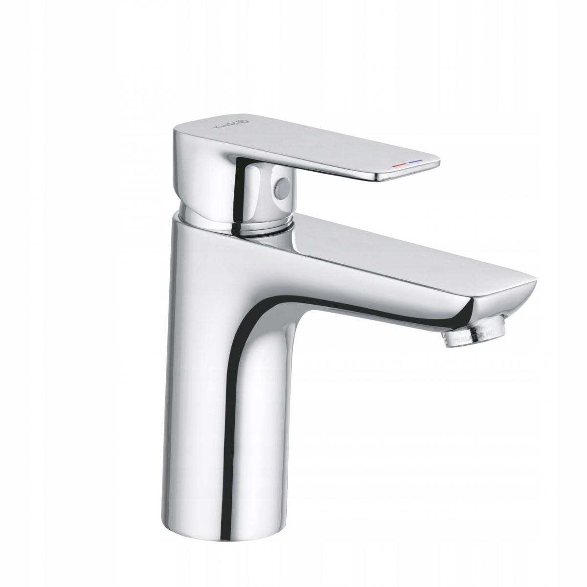 Bateria umywalkowa KLUDI PURE&STYLE XL 100 1-uchwytowa mosiężna chrom