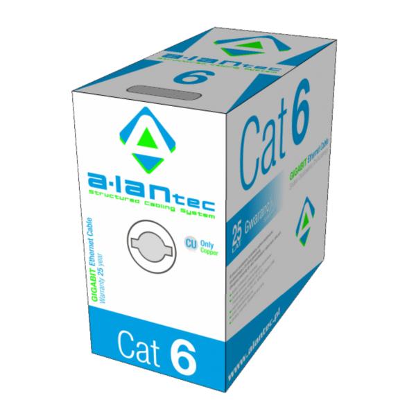 A-LAN Przewód komputerowy UTP kabel kat.6 PVC 4x2x23AWG ALANTEC