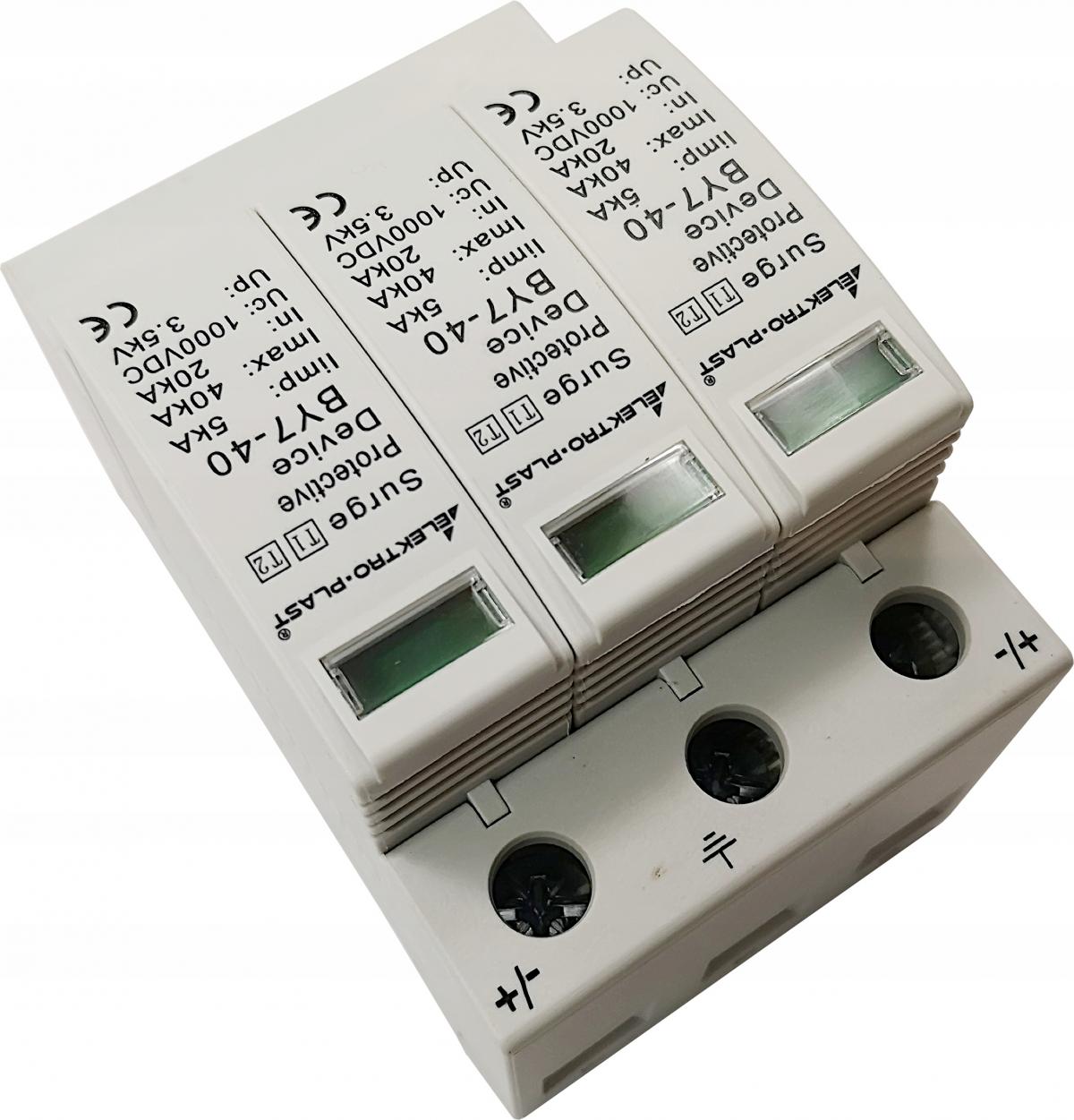 ELEKTRO-PLAST OPATÓWEK Ogranicznik przepięć PV 3P (T1+T2 DC) BY7-40 1000VDC
