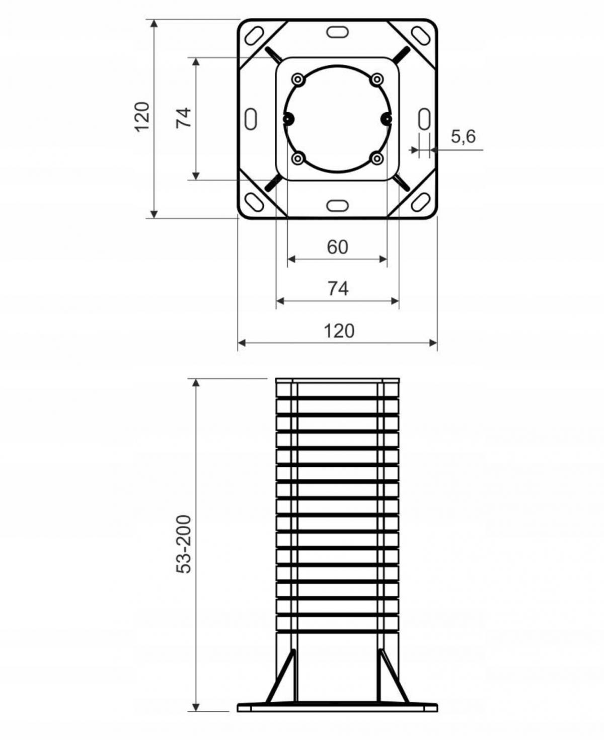KOPOS PUSZKA DO DOCIEPLEŃ KEZ 300 mm KB (GNIAZDO)