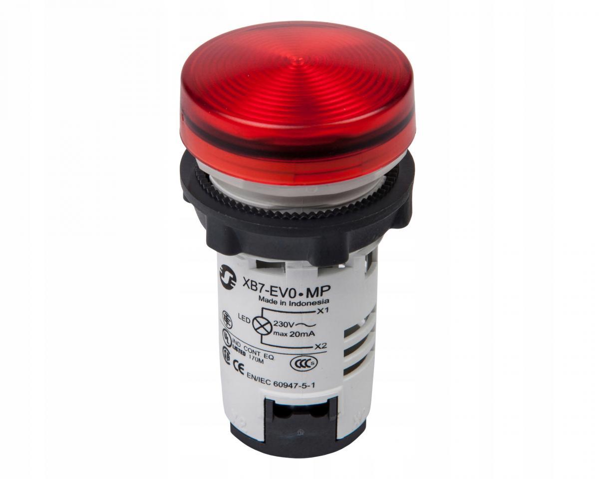 SCHNEIDER ELECTRIC Lampka sygnalizacyjna 230V LED czerwony