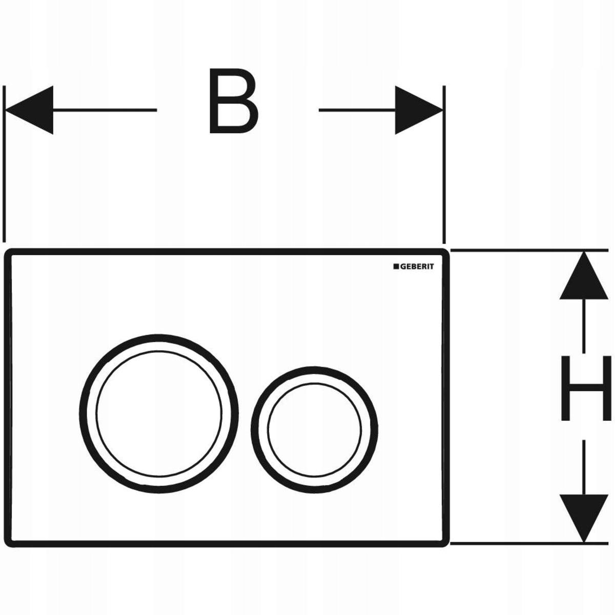 Przycisk spłuczki Geberit Delta20 Chrom 48h