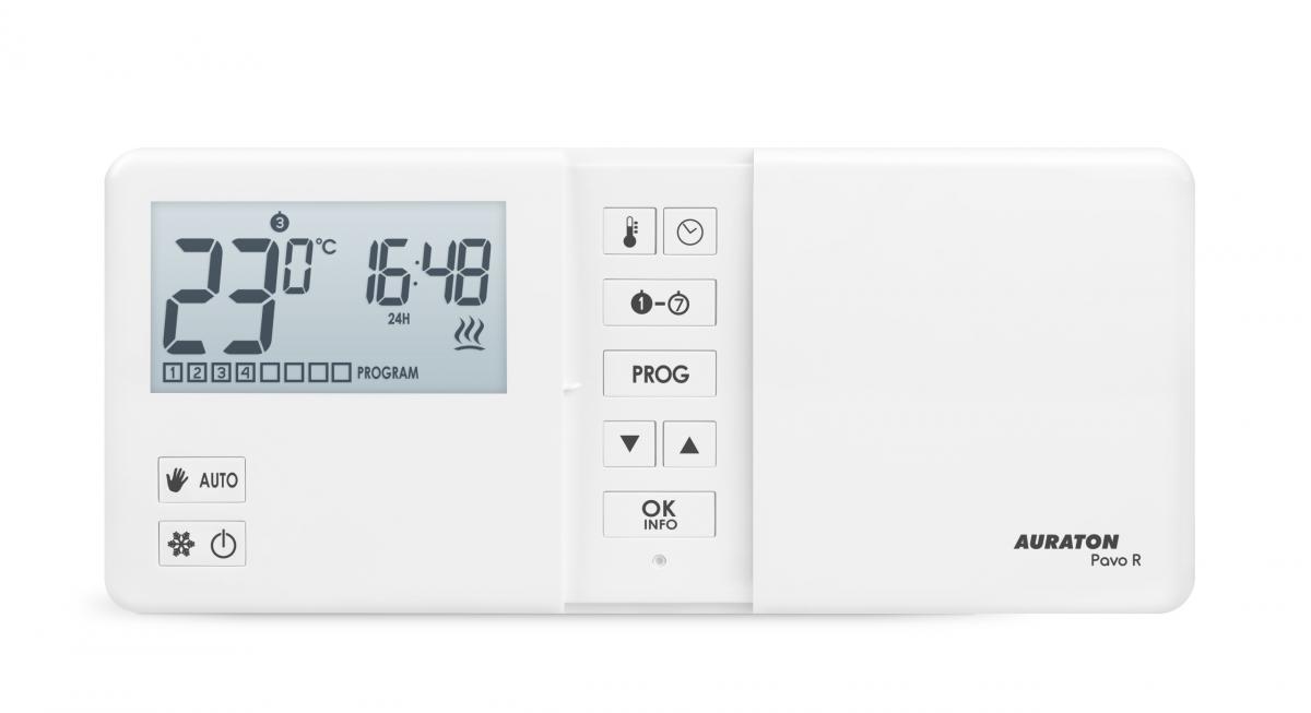 AURATON Pavo SET - Tygodniowy, bezprzewodowy regulator temperatury ze stero
