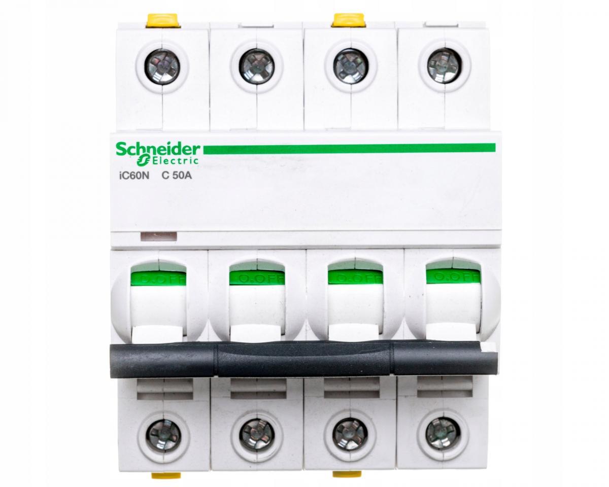 SCHNEIDER ELECTRIC Wyłącznik nadprądowy iC60N-C50-4 C 50A 4-biegunowy