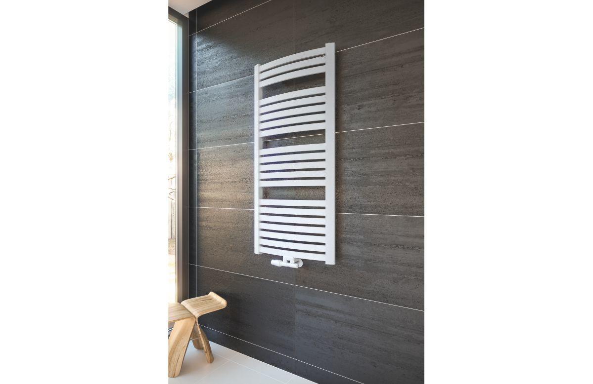 Grzejnik pionowy wygięty Nadir W AD-W 95/55 477 W 945x570x100 mm środkowy