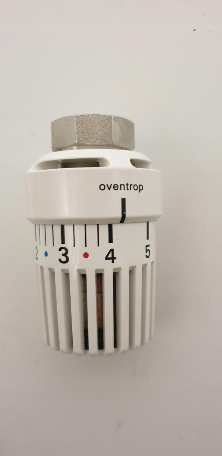 OVENTROP Termostat Uni LH, 7-28 C, 0* 1-5, z czujnikiem cieczowym, biały