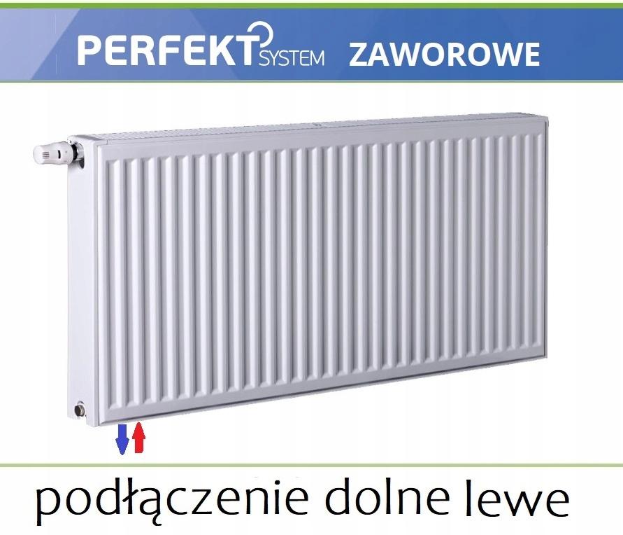 Polski grzejnik stalowy PERFEKT SYSTEM CV11 600x700 V 11 DOLNY Lewy 48h