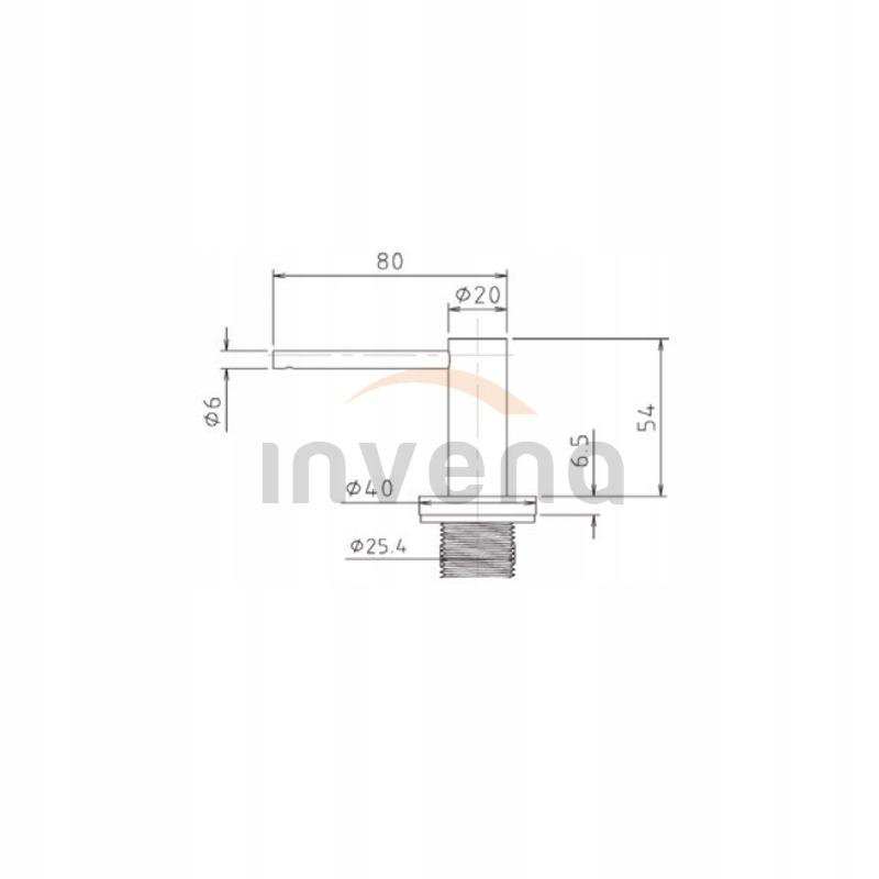 INVENA ZEST PODTYN Z BAT PODTYNK 2F DAFNI, OKR, CZARNY, NR 14
