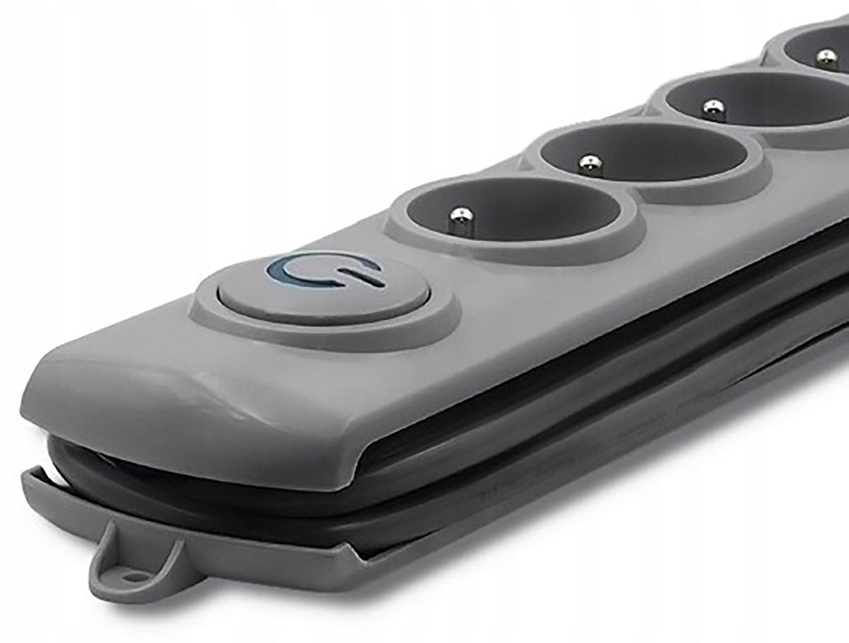 QOLTEC Listwa antyprzepięciowa Quick Switch 6 gniazd 1.8m
