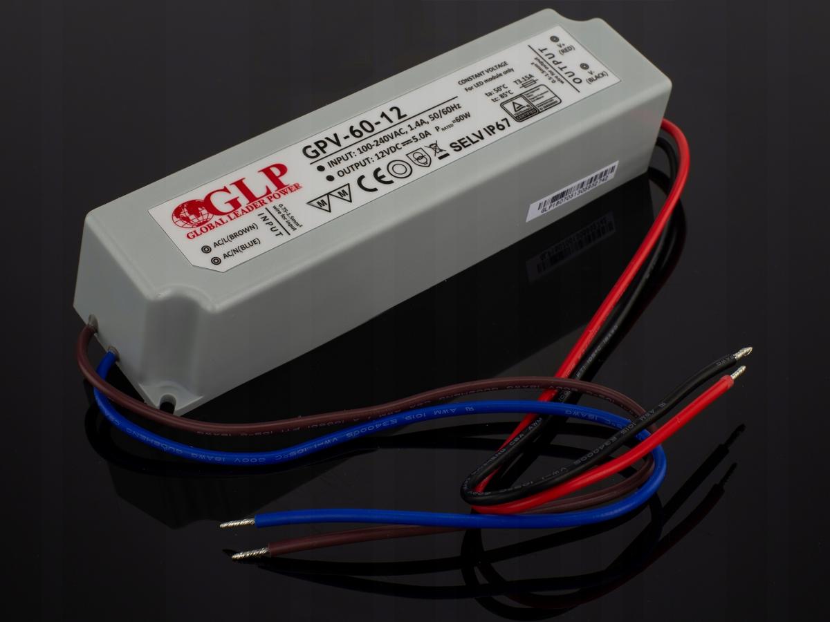 MPL POWER GLP zasilacz LED 12V 5A 60W