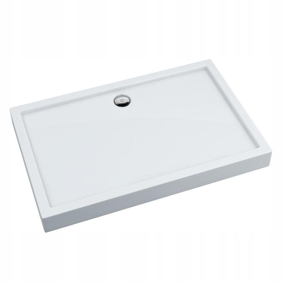 SCHEDPOL Brodzik akrylowy Competia z podbudową Stabilsound Plus 80x100x14cm